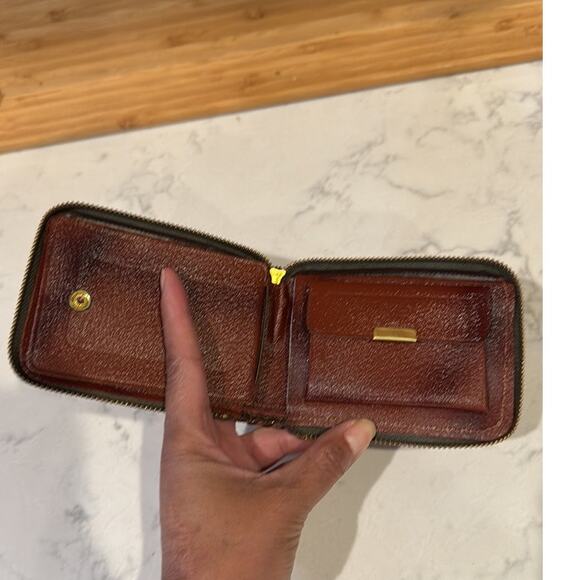 Vintage Zippered Wallet with Studded Saddle Design unisex western NFR horse - Picture 5 of 7